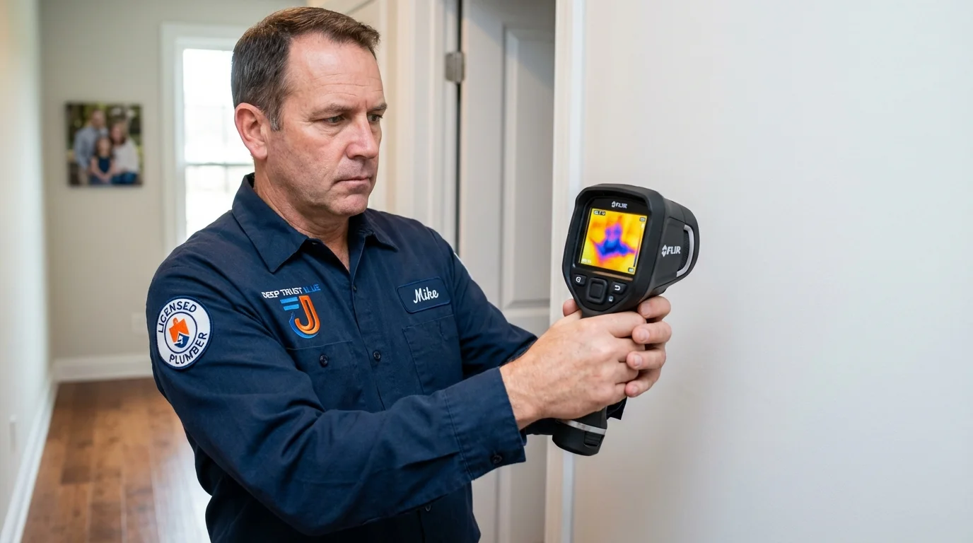 Thermal imaging leak detection by Johns Plumbing LLC in Copperopolis